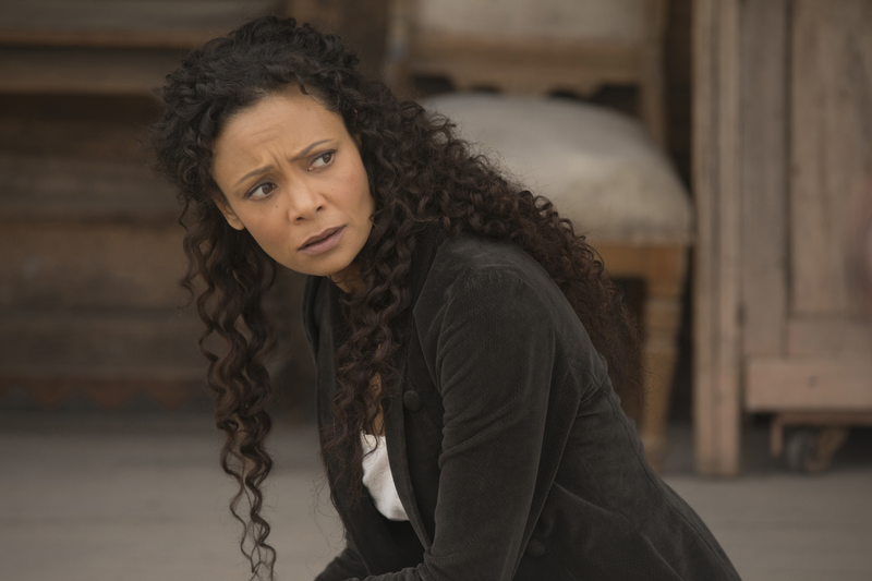 Maeve (Thandie Newton) wishes she could be flying through the galaxy with Woody Harrelson right about now.